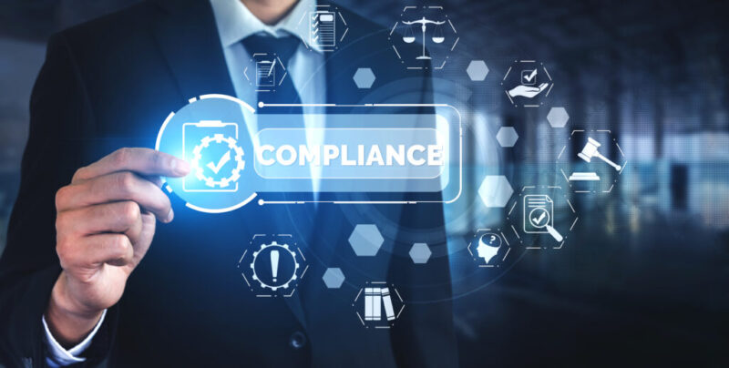 Compliance rule law and regulation graphic interface for business quality policy Compliance rule law and regulation graphic interface for business quality policy